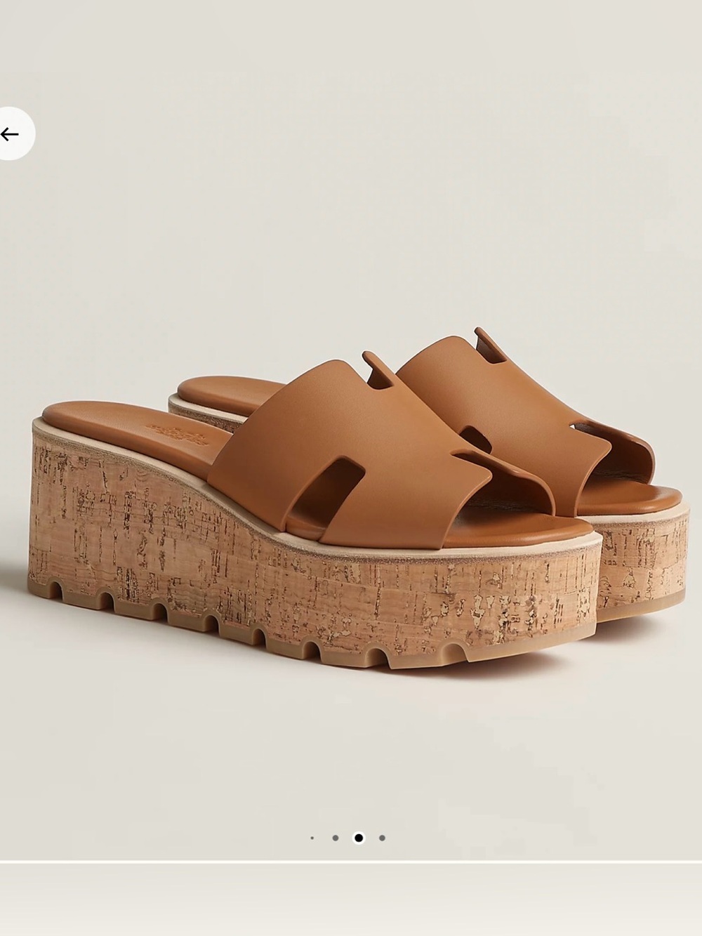 Hermes Eze Sandal Wedge 37